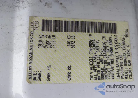 2014 Nissan Altima 2.5 S from USA, damaged, VIN 1N4AL3AP4EC135602